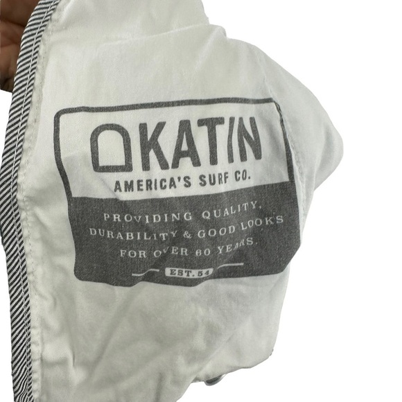 Katin Boys Patio Drawstring Elastic Waist Shorts Sz Small Blue Casual 8” Inseam - Picture 8 of 11